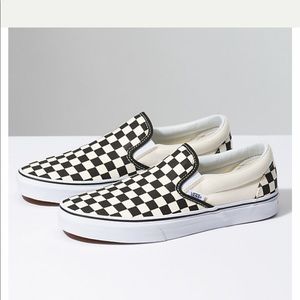 Black and white checkered vans